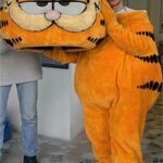 Fantasia de Mascote Garfield: Gato Laranja