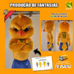 Fantasia de Mascote Canarinho Pistola para Eventos