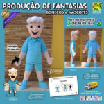 Fantasia de Mascote Homem Grisalho para Terceira Idade