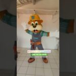 Fantasia de Mascote Castor Construtor Personalizada