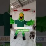 Fantasia de Mascote Papagaio Verde