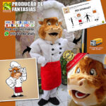 Fantasia de Mascote Cozinheiro Chef para Vestir