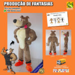 Fantasia de Mascote Cachorro Musculoso para Vestir