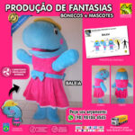 Fantasia de Mascote Baleia