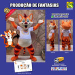 Fantasia de Mascote Gato em Forma de Boneco Vivo