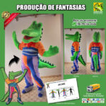 Fantasia de Mascote Jacaré para Vestir