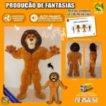 Fantasia de Mascote Leão Forte