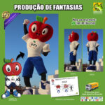 Fantasia de Mascote Maçã para Vestir
