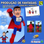 Fantasia de Mascote Super-Homem: Herói Genérico