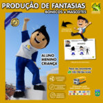 Fantasia de Mascote Aluno Menino