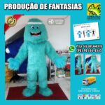 Fantasia de Mascote Bicho-Papão Azul