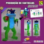 Fantasia de Mascote Camaleão