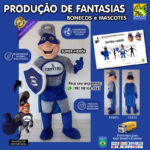 Fantasia de Super-Herói Capitão Capital para Mascote