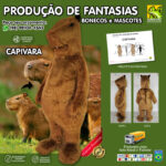 Fantasia de Mascote Capivara Personalizada