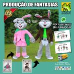 Fantasias de Casal de Coelhos da Páscoa