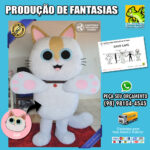 Fantasia de Mascote Gato Café