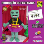 Fantasia de Mascote ET em Disco Voador