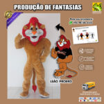 Fantasia de Mascote Leão Proerd