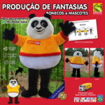 Fantasia de Mascote Urso Panda