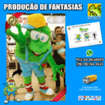 Fantasia de Mascote Sapo Verde Premito