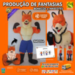 Fantasia de Mascote Raposa para Atlética de Medicina