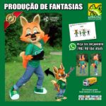 Fantasia de Mascote Esquilo, Raposa ou Lobo-Guará