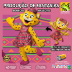 Fantasia de Mascote Leoparda Zaia da Turma Zunia