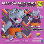 Fantasia de Mascote Hipopótamo